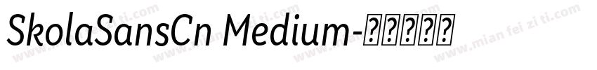 SkolaSansCn Medium字体转换